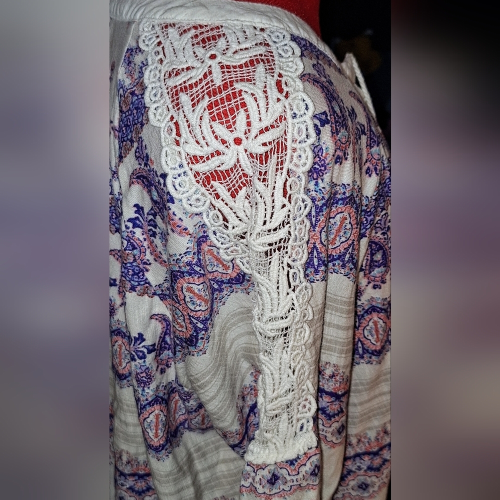 Vintage America Blues Blouse Size L - Picture 4 of 11